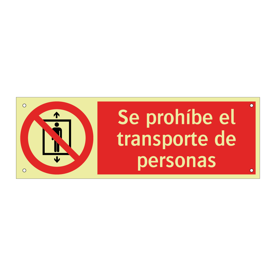 Se prohíbe el transporte de personas