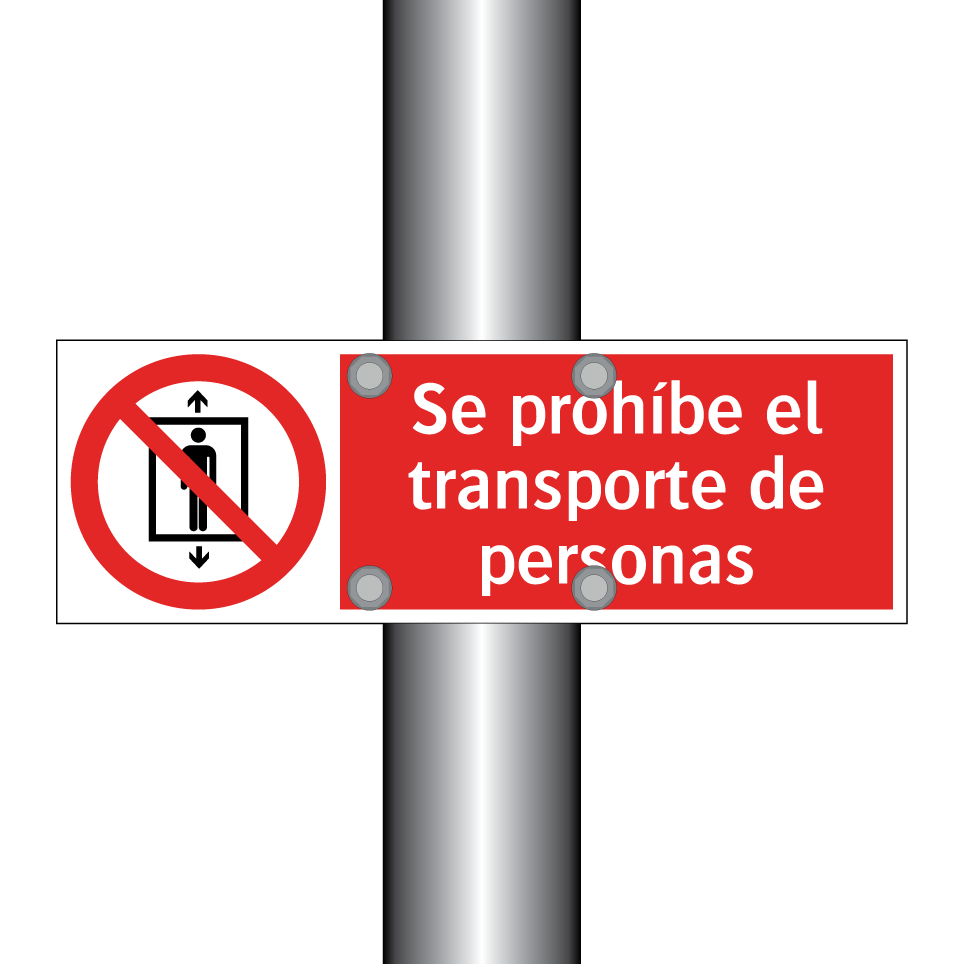 Se prohíbe el transporte de personas