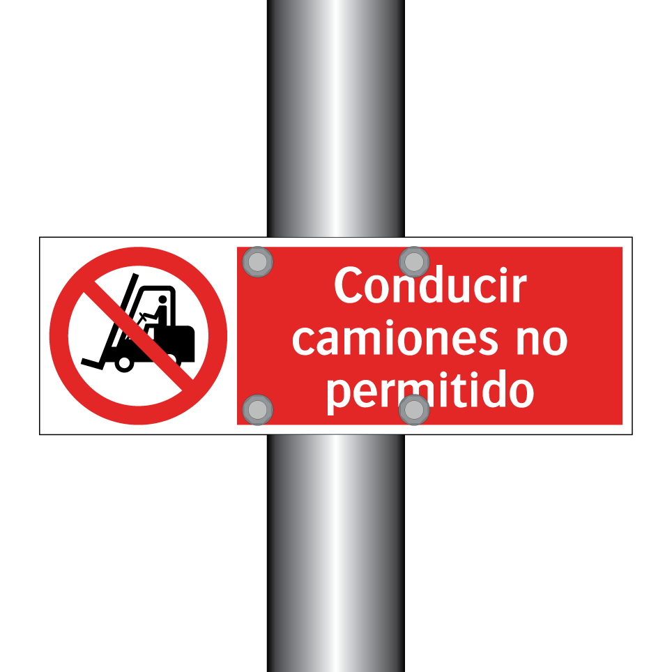 Conducir camiones no permitido