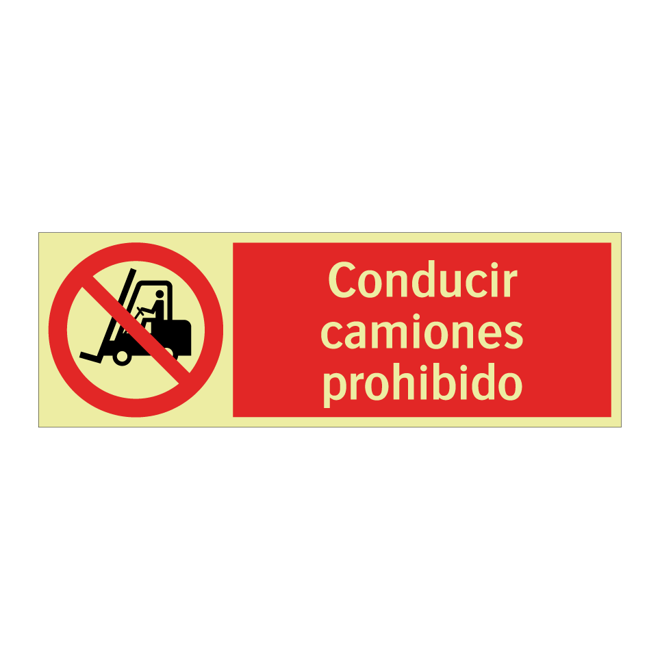 Conducir camiones prohibido