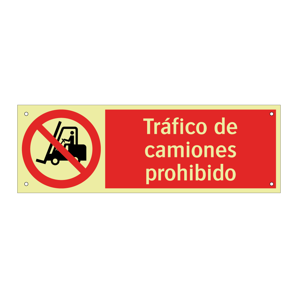 Tráfico de camiones prohibido