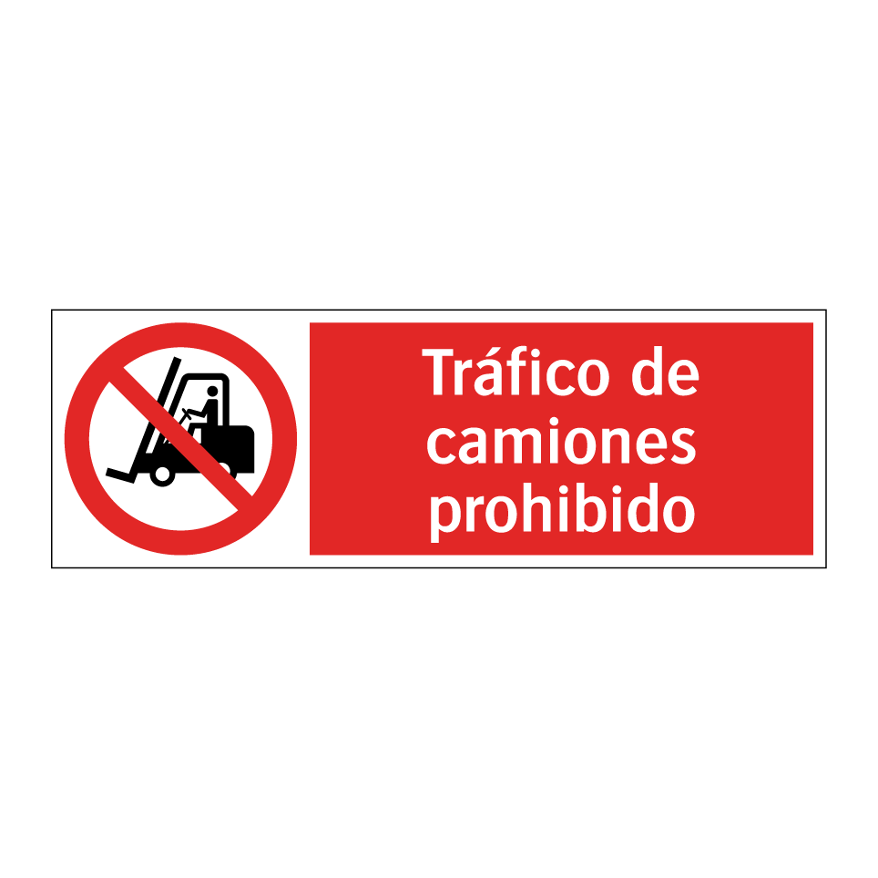 Tráfico de camiones prohibido