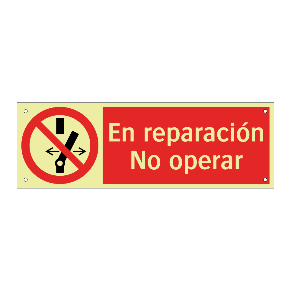 En reparación No operar