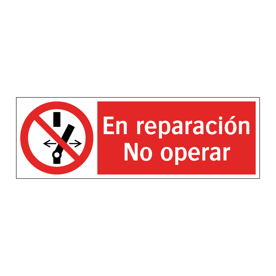 En reparación No operar