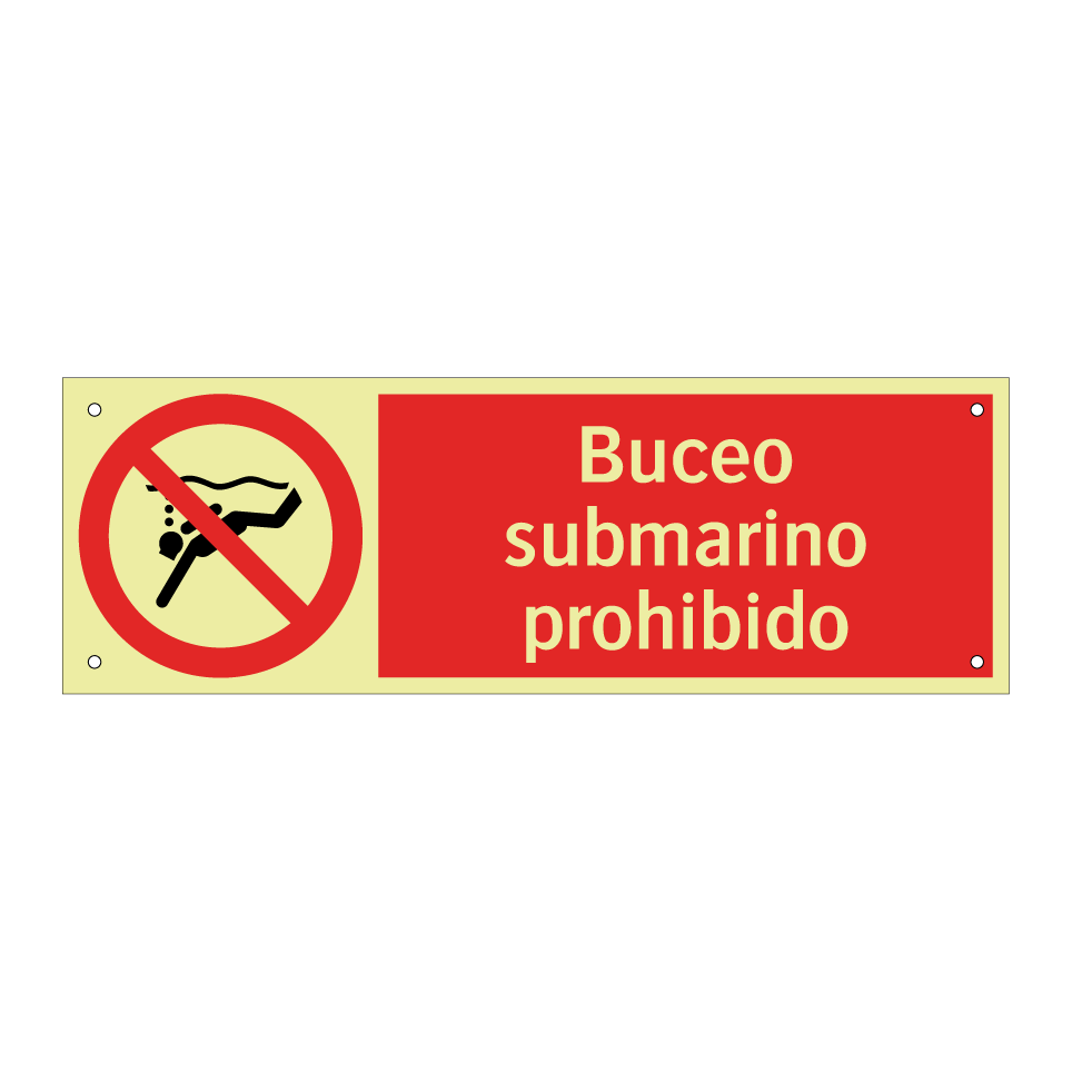 Buceo submarino prohibido