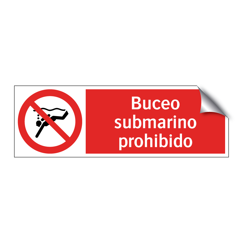 Buceo submarino prohibido