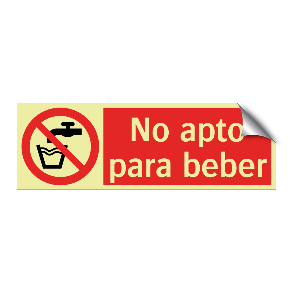 No apto para beber