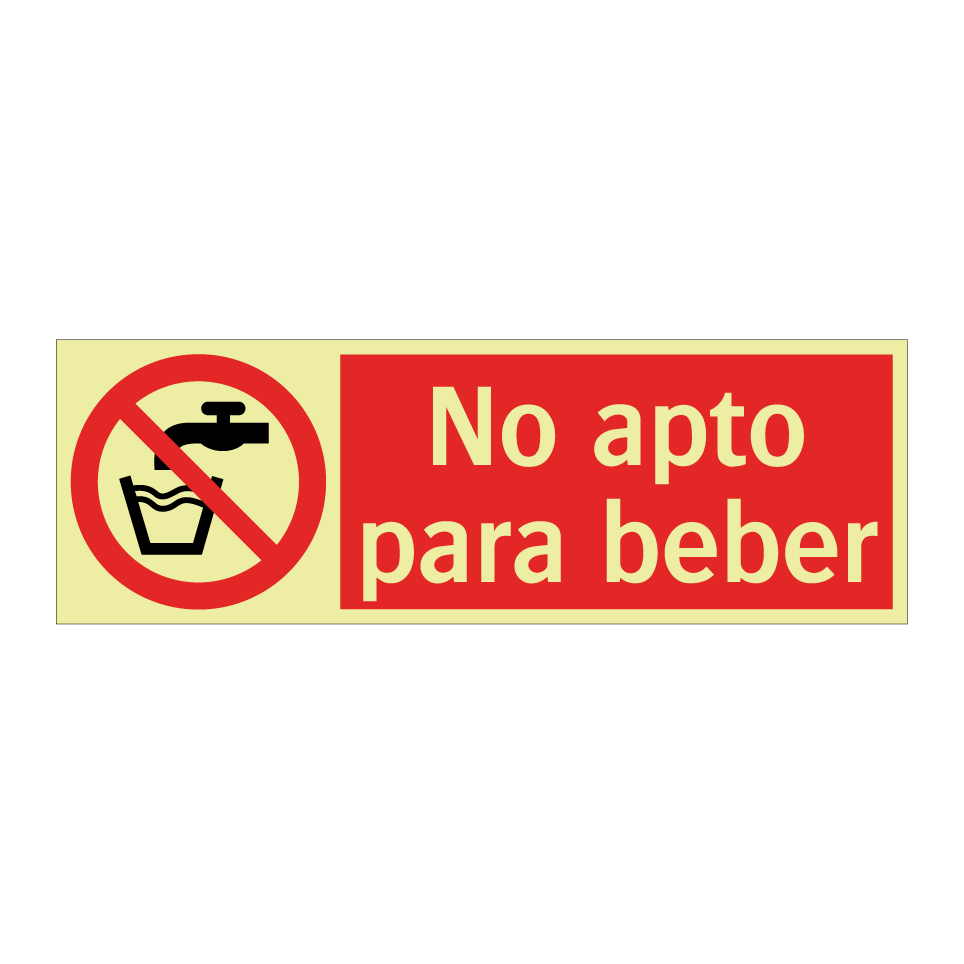 No apto para beber