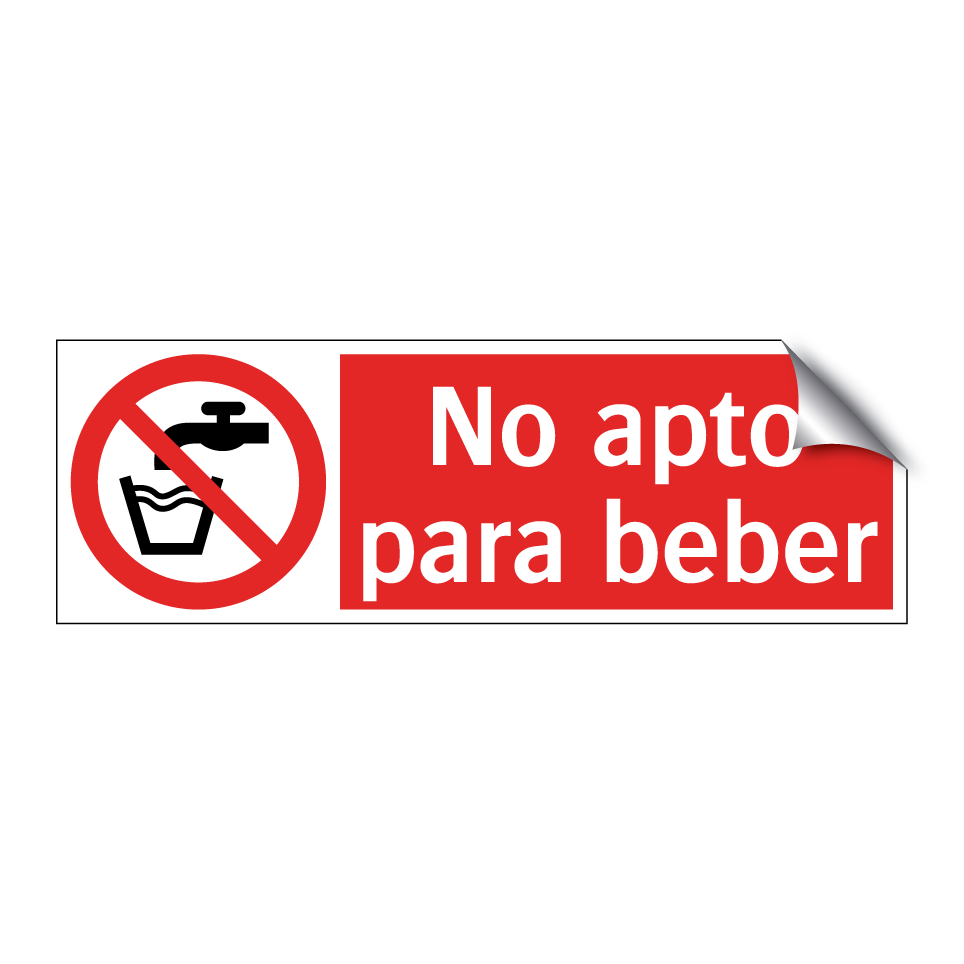 No apto para beber