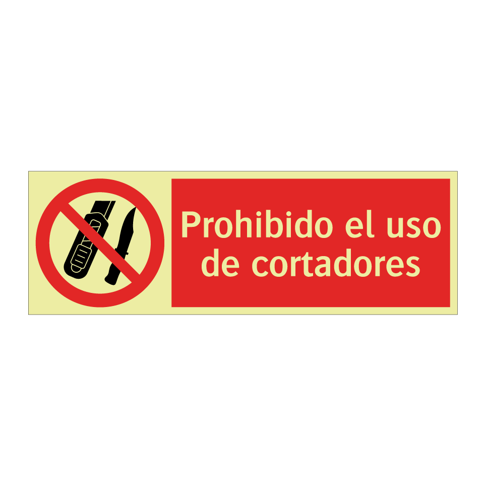 Prohibido el uso de cortadores
