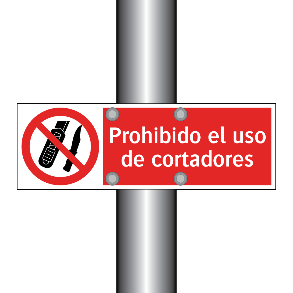 Prohibido el uso de cortadores