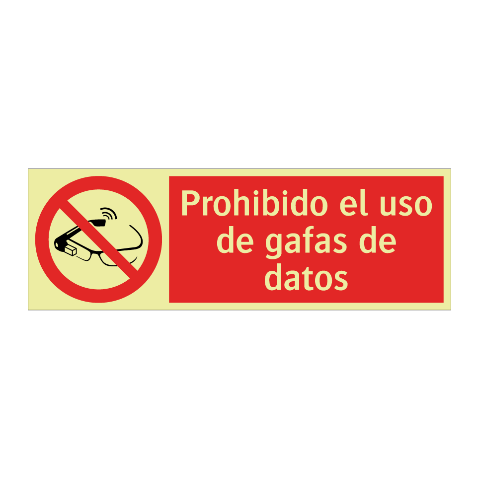 Prohibido el uso de gafas de datos
