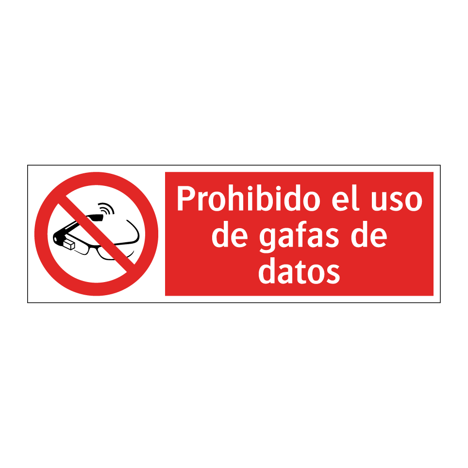 Prohibido el uso de gafas de datos