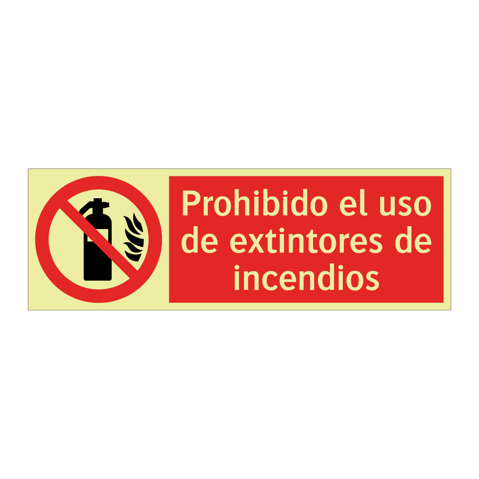 Prohibido el uso de extintores de incendios