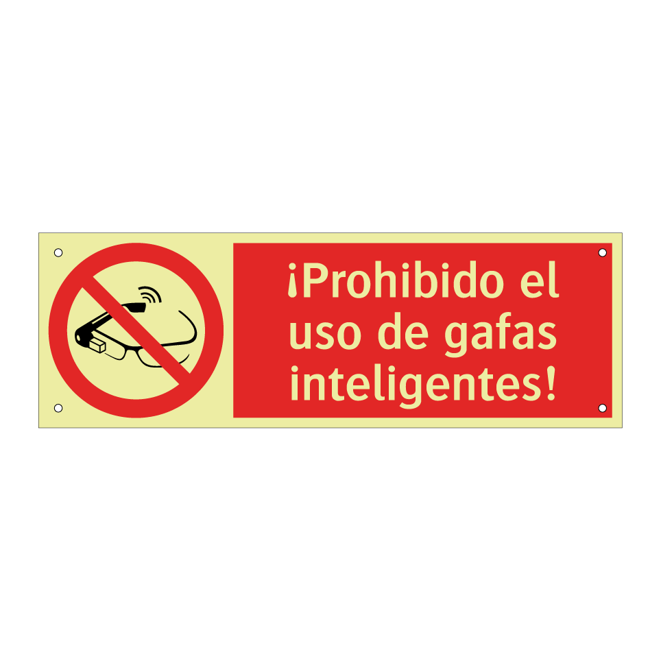 ¡Prohibido el uso de gafas inteligentes!