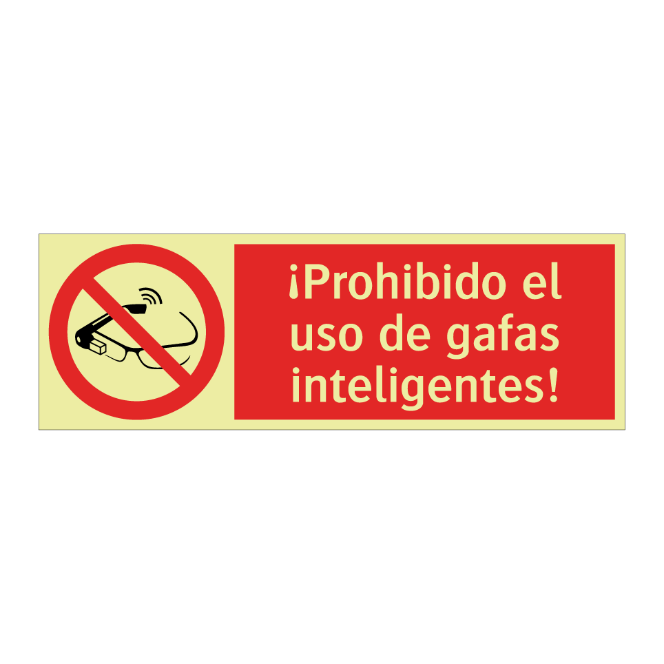 ¡Prohibido el uso de gafas inteligentes!