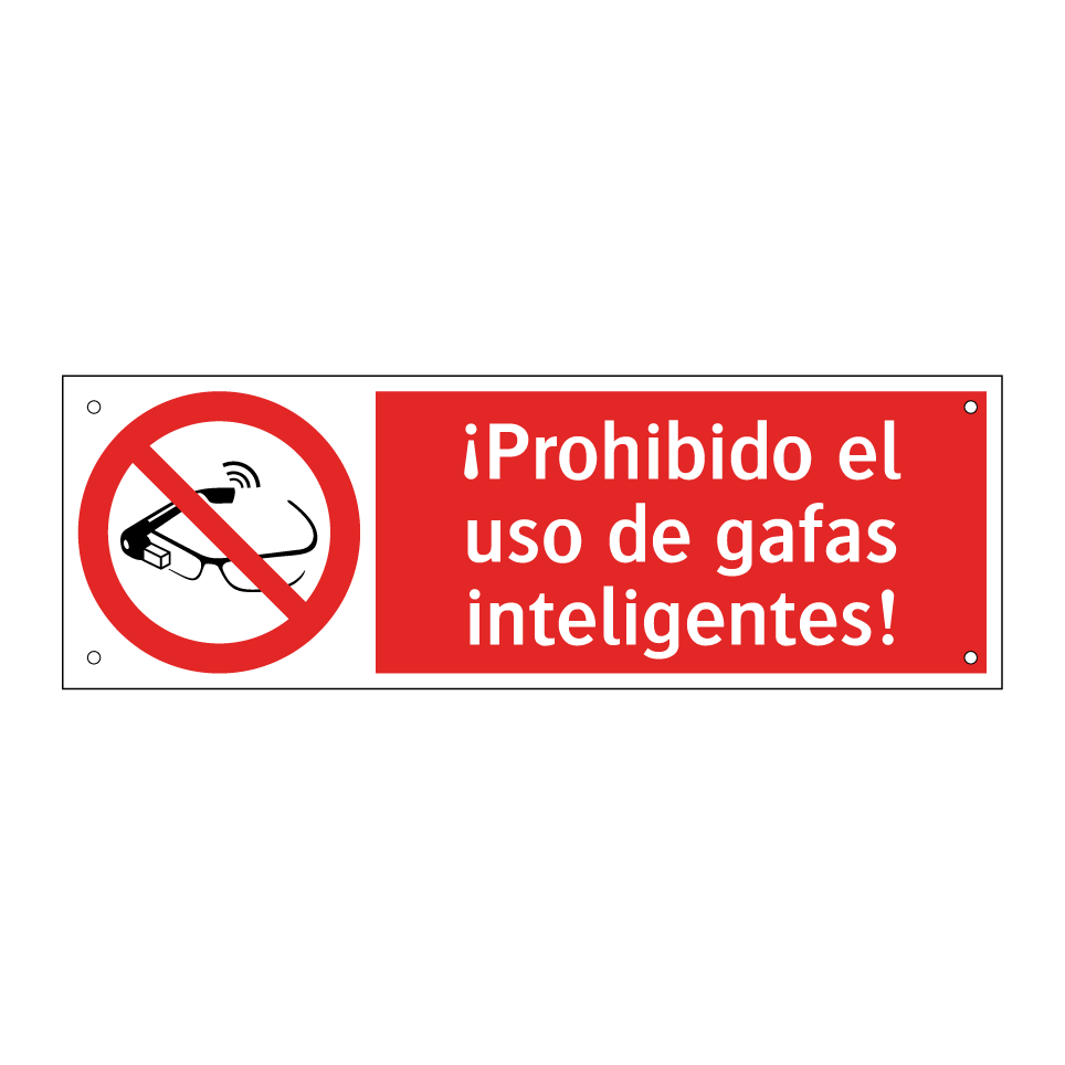 ¡Prohibido el uso de gafas inteligentes!