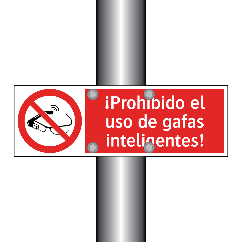 ¡Prohibido el uso de gafas inteligentes!