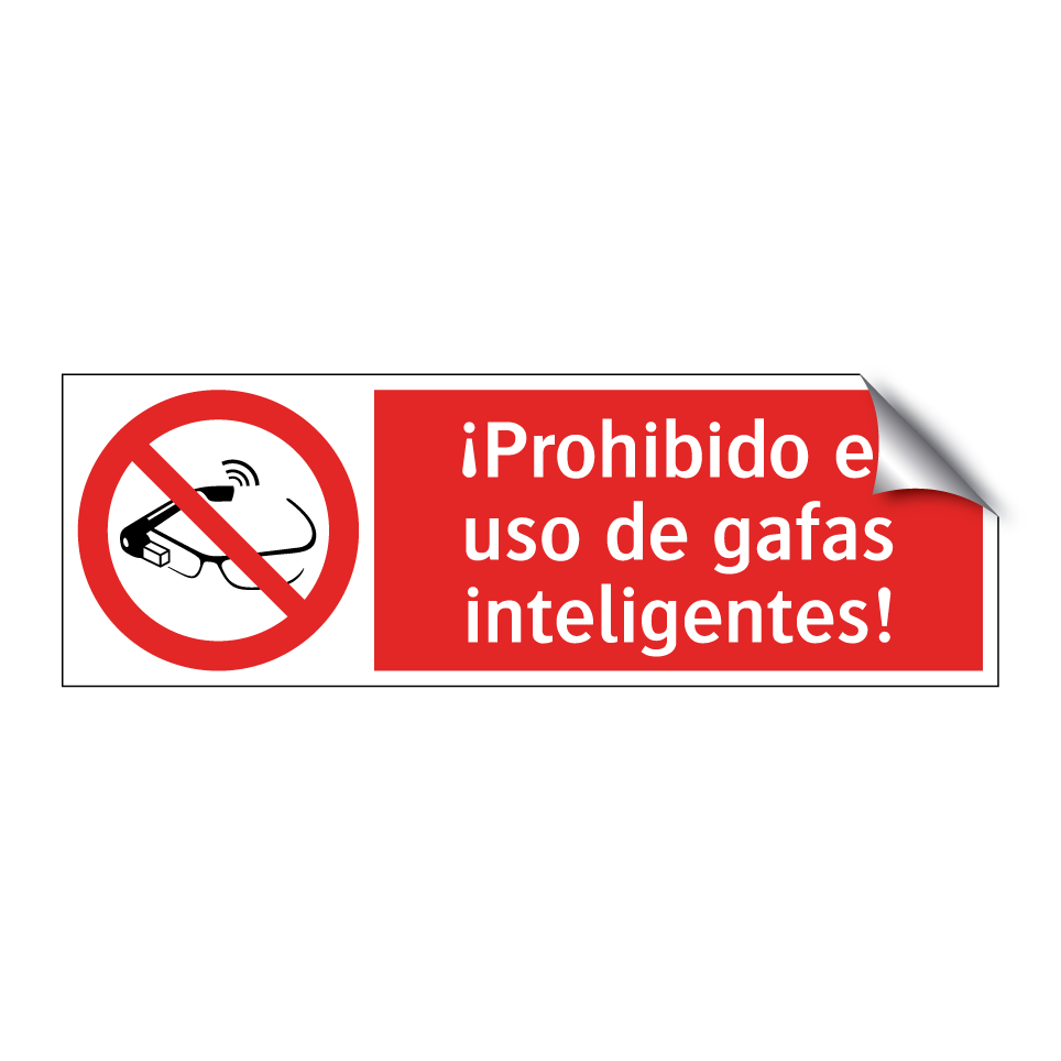 ¡Prohibido el uso de gafas inteligentes!