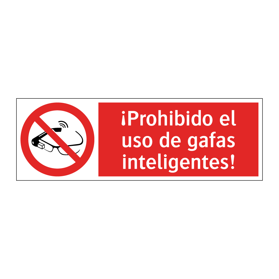 ¡Prohibido el uso de gafas inteligentes!