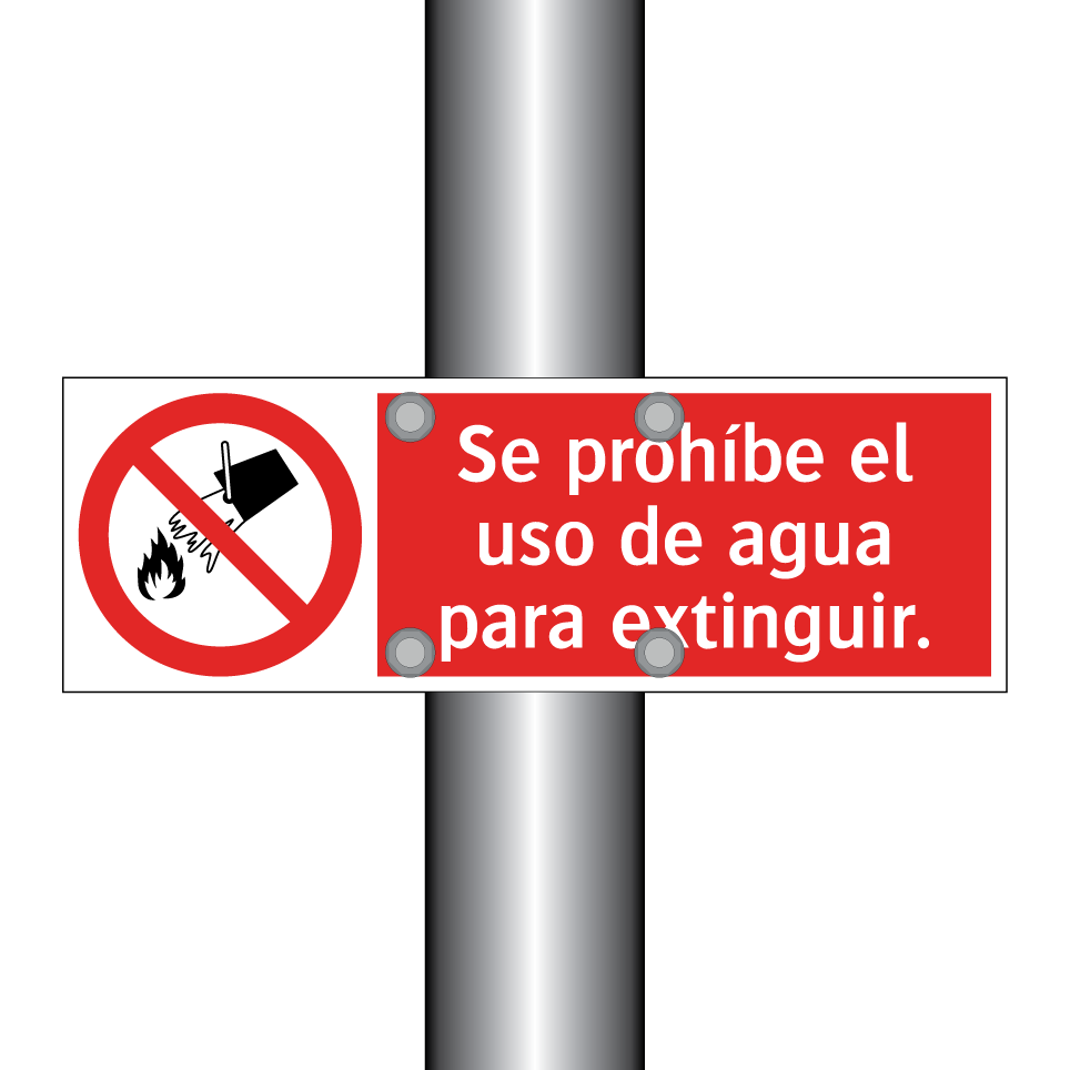Se prohíbe el uso de agua para extinguir.