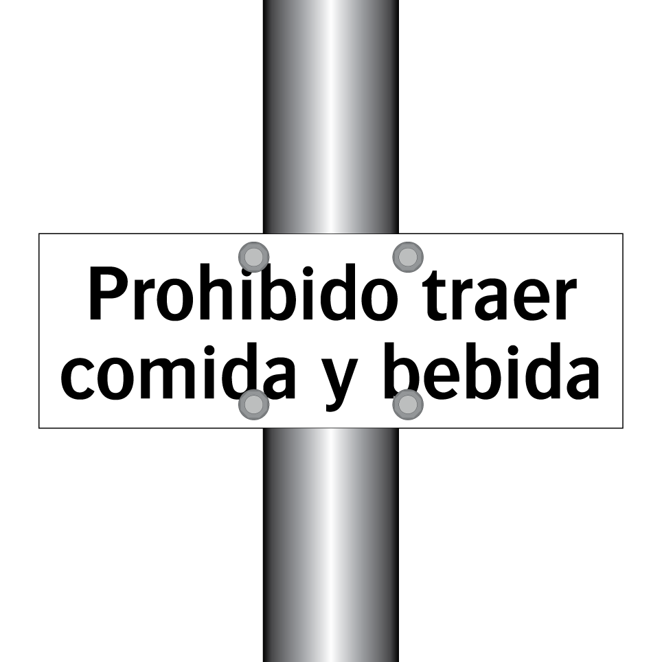 Prohibido traer comida y bebida