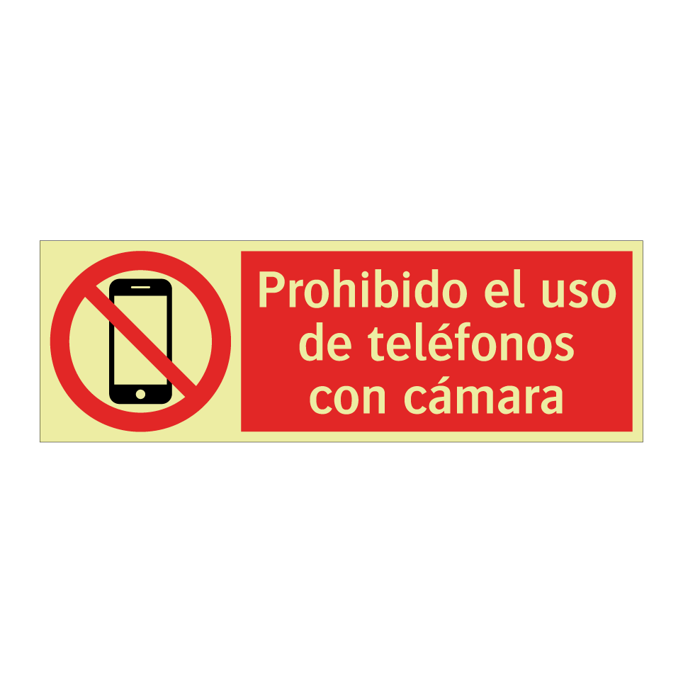 Prohibido el uso de teléfonos con cámara
