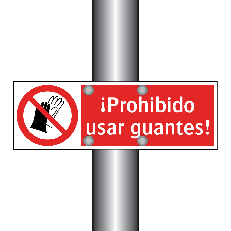 ¡Prohibido usar guantes!