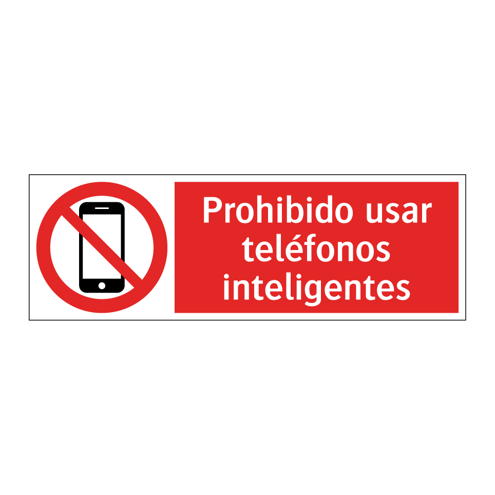 Prohibido usar teléfonos inteligentes