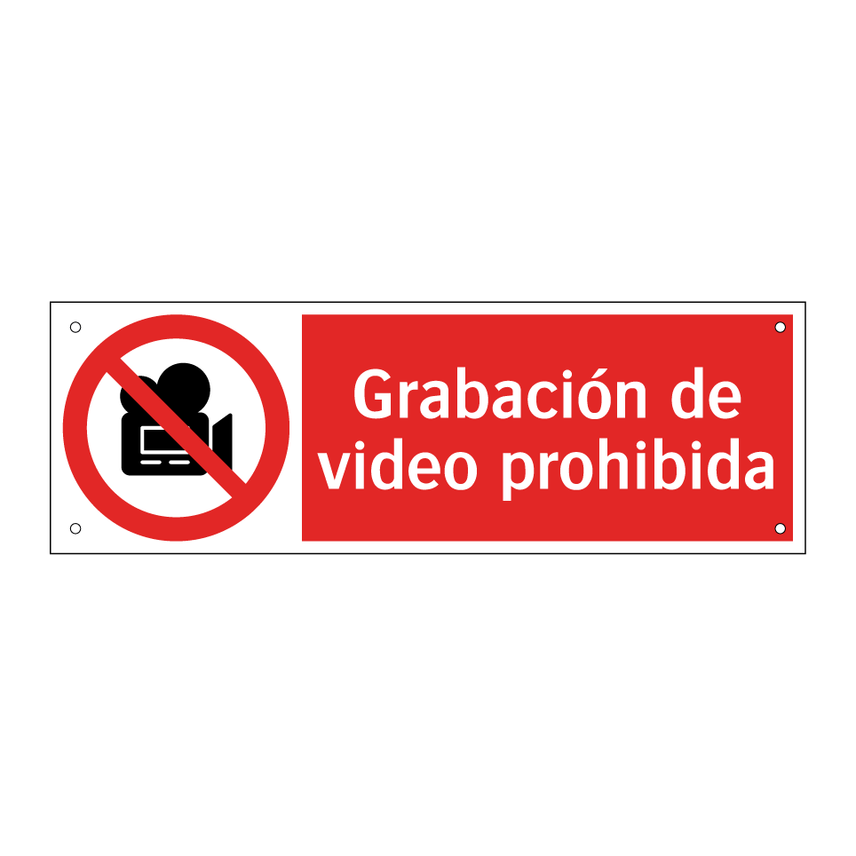 Grabación de video prohibida