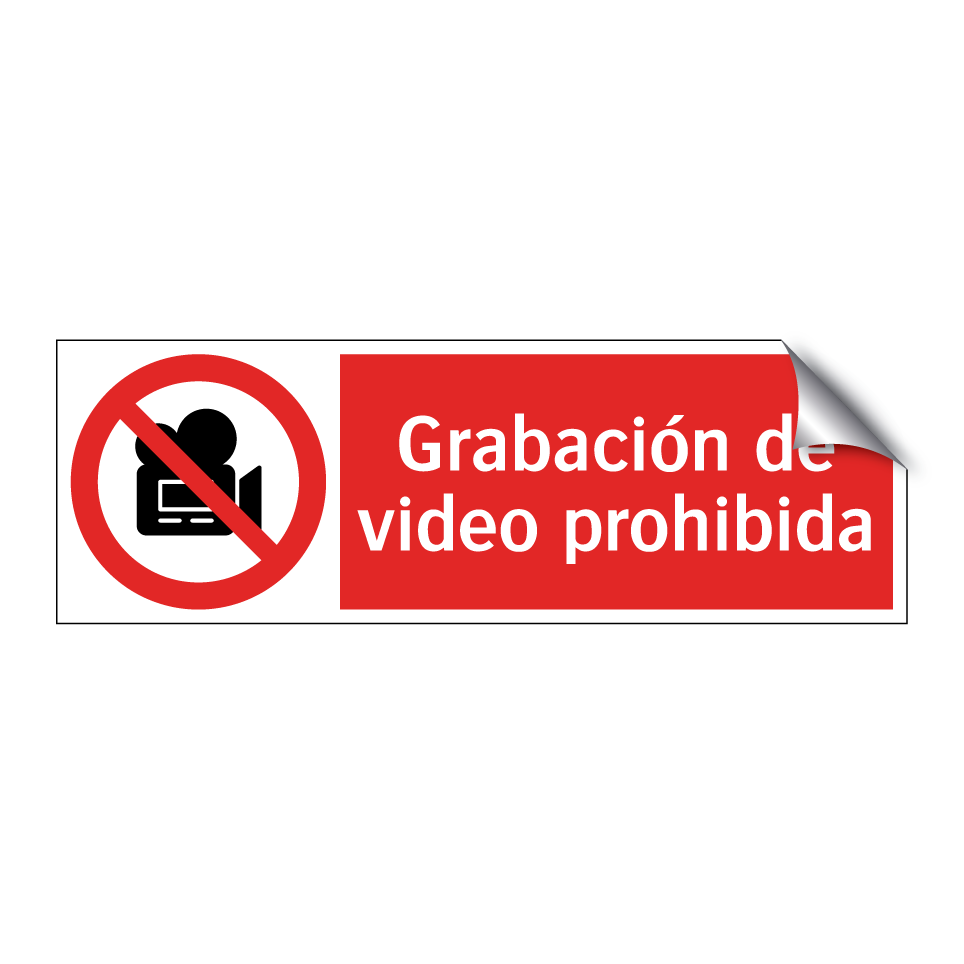 Grabación de video prohibida