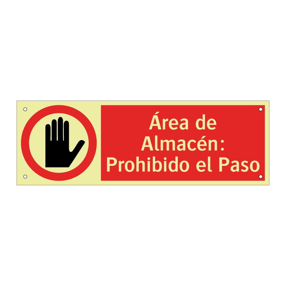 Área de Almacén: Prohibido el Paso