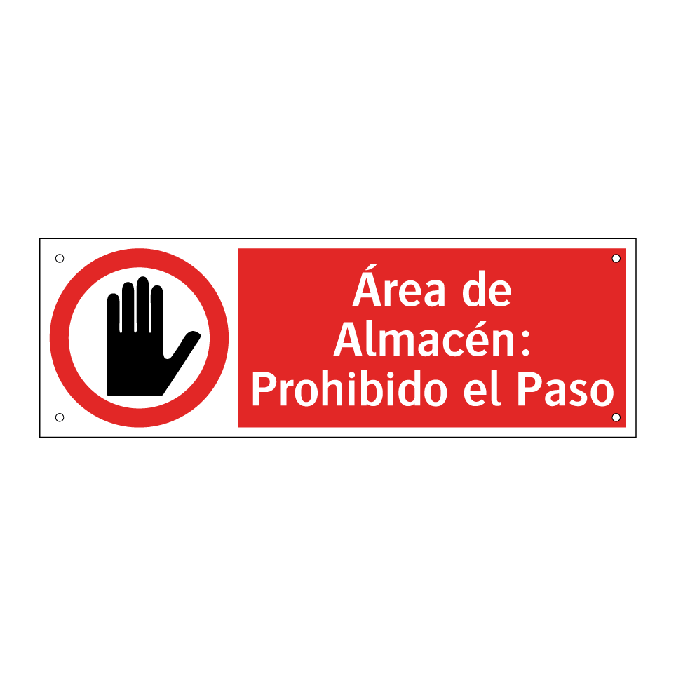 Área de Almacén: Prohibido el Paso
