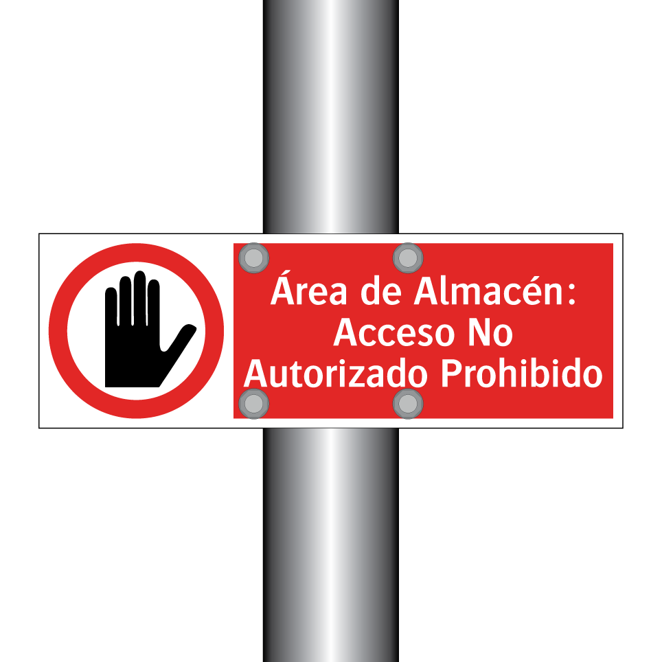 Área de Almacén: Acceso No Autorizado Prohibido