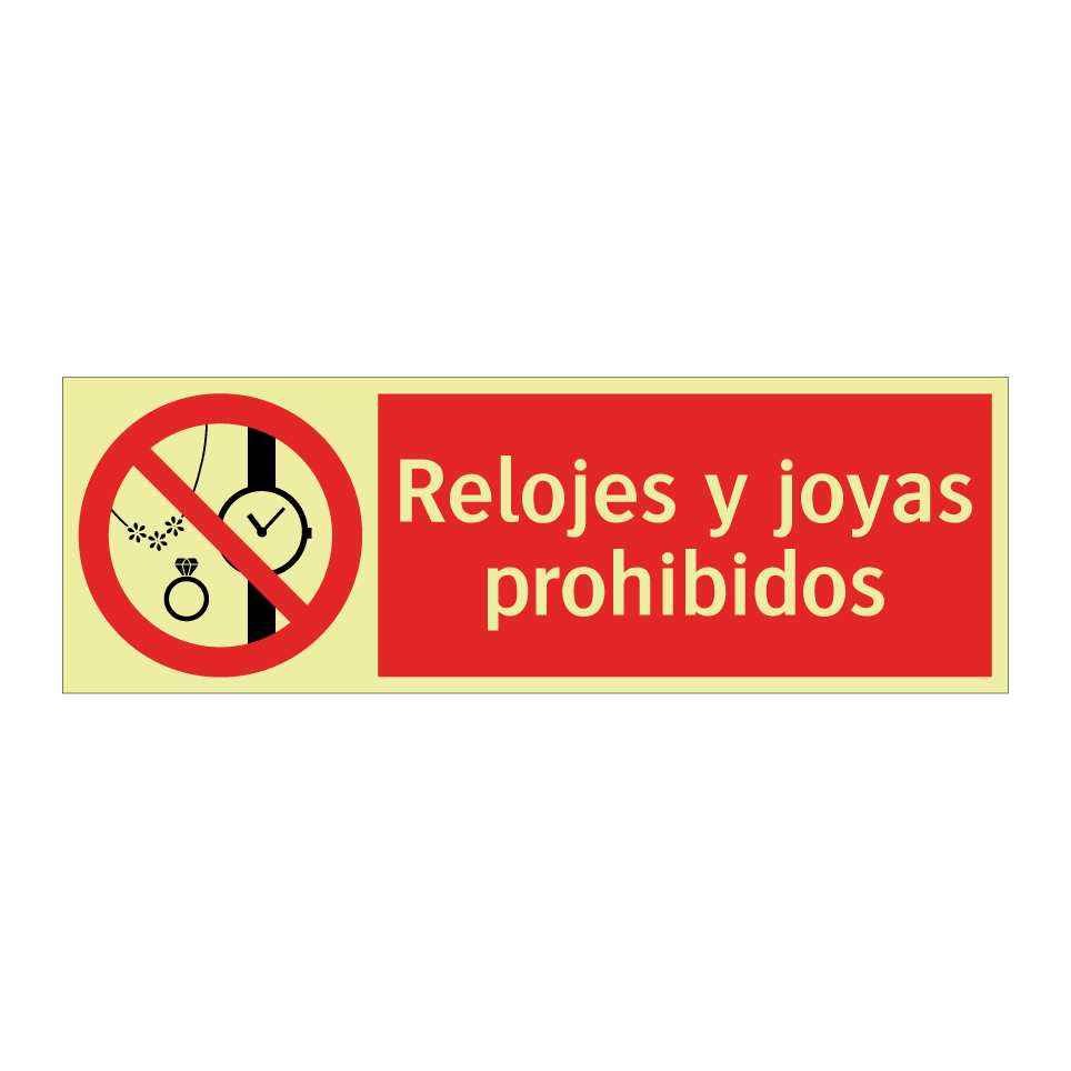 Relojes y joyas prohibidos