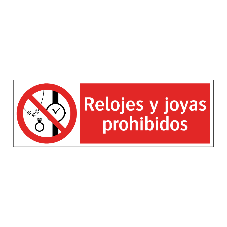 Relojes y joyas prohibidos