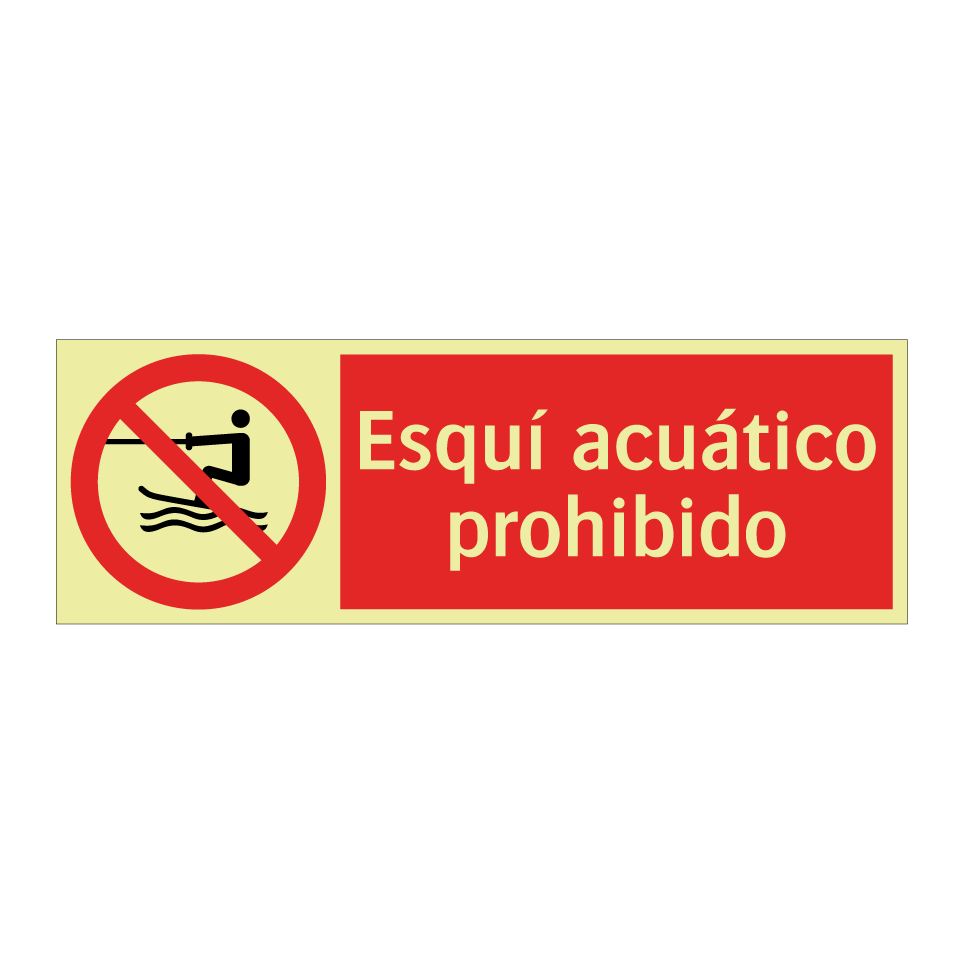 Esquí acuático prohibido