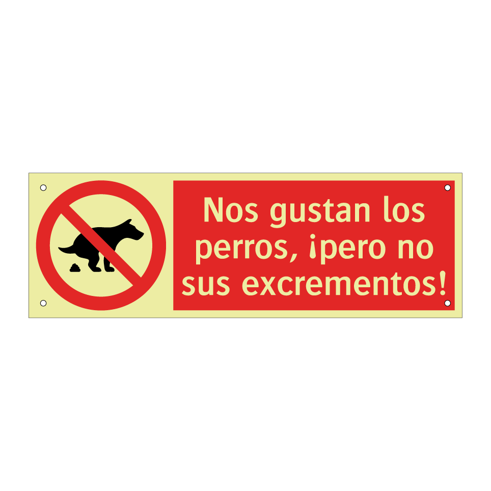 Nos gustan los perros, ¡pero no sus excrementos!