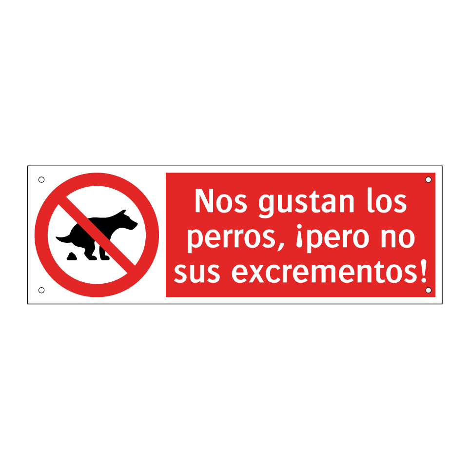 Nos gustan los perros, ¡pero no sus excrementos!