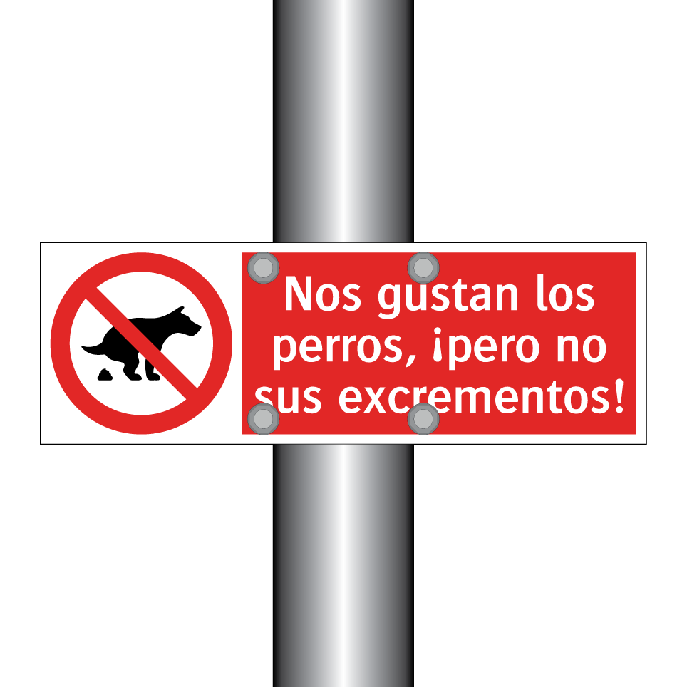 Nos gustan los perros, ¡pero no sus excrementos!