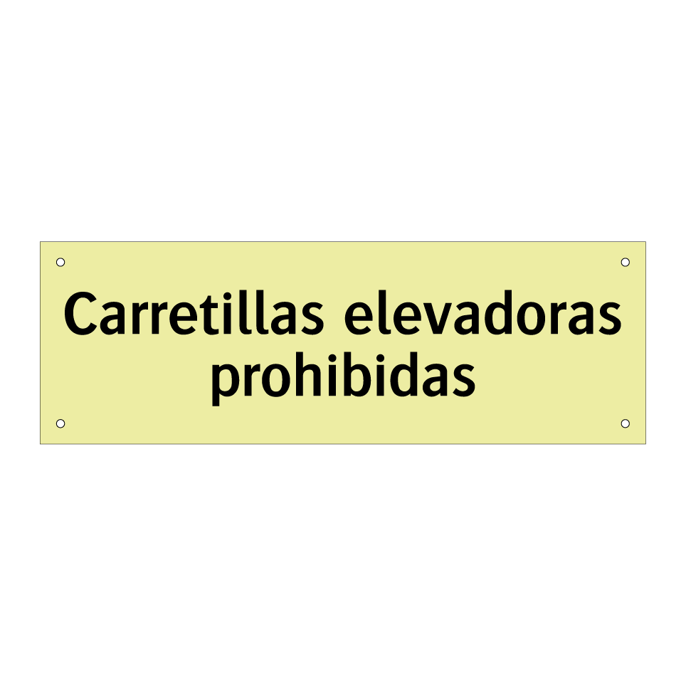 Carretillas elevadoras prohibidas