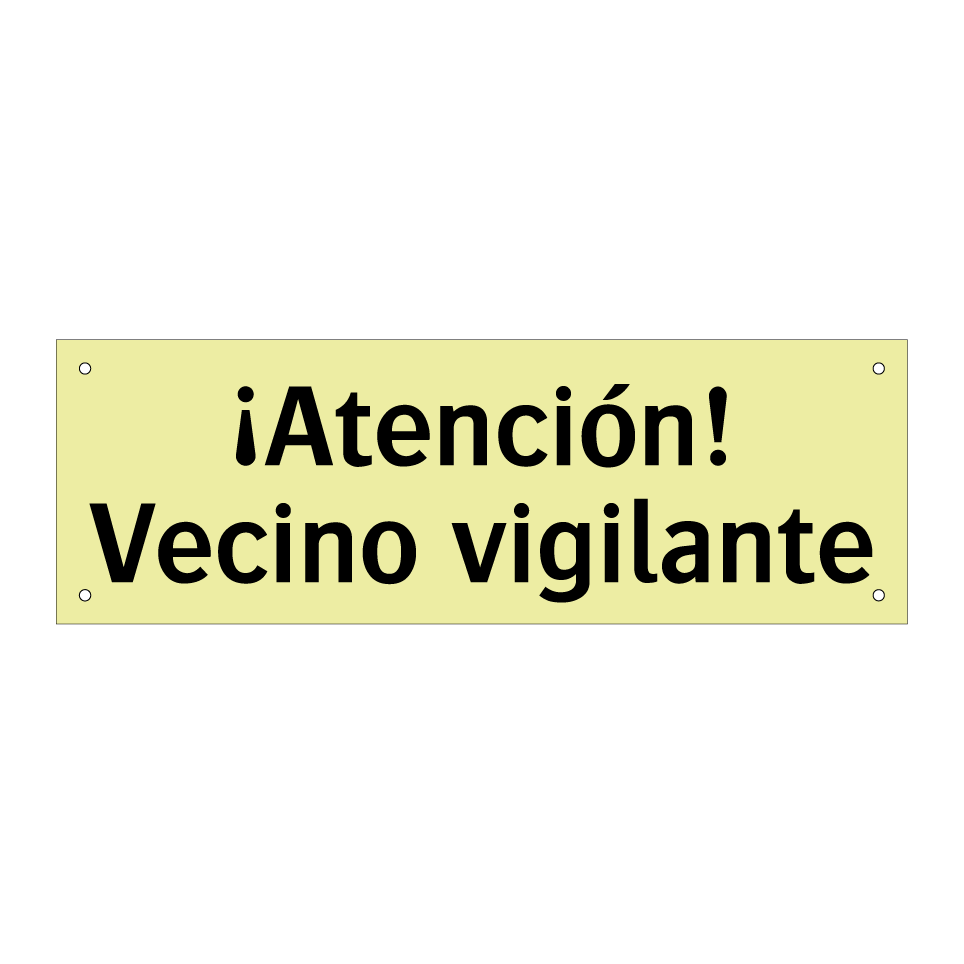¡Atención! Vecino vigilante