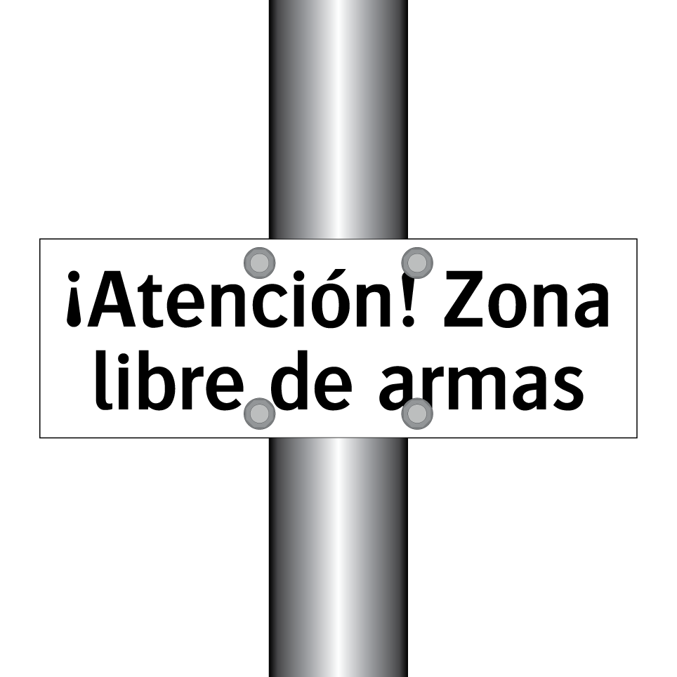 ¡Atención! Zona libre de armas