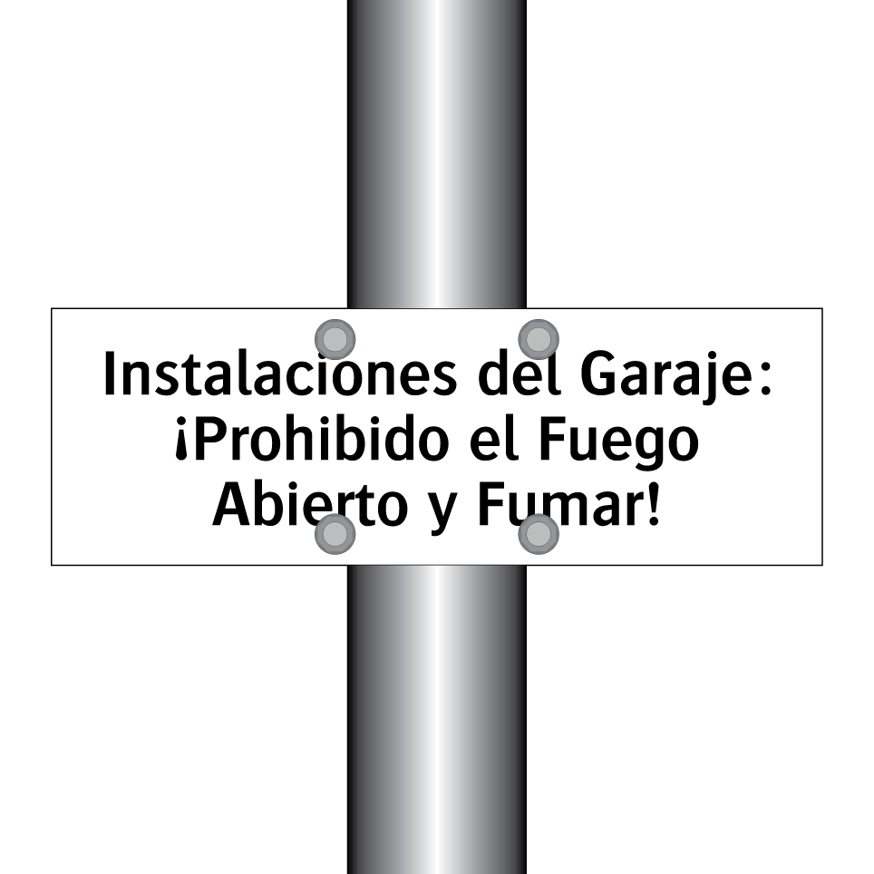 Instalaciones del Garaje: ¡Prohibido el Fuego Abierto y Fumar!