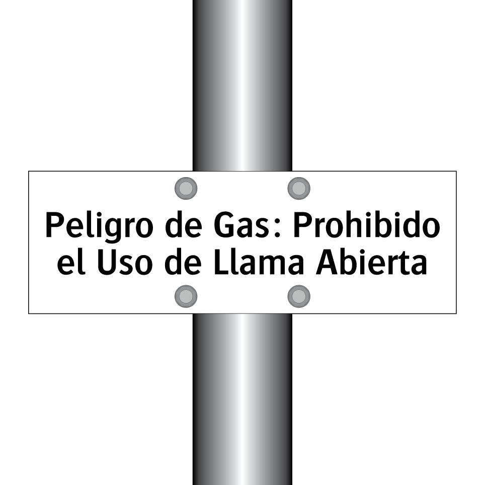 Peligro de Gas: Prohibido el Uso de Llama Abierta
