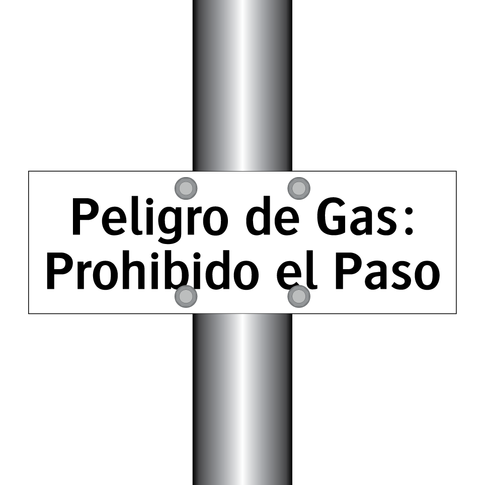 Peligro de Gas: Prohibido el Paso