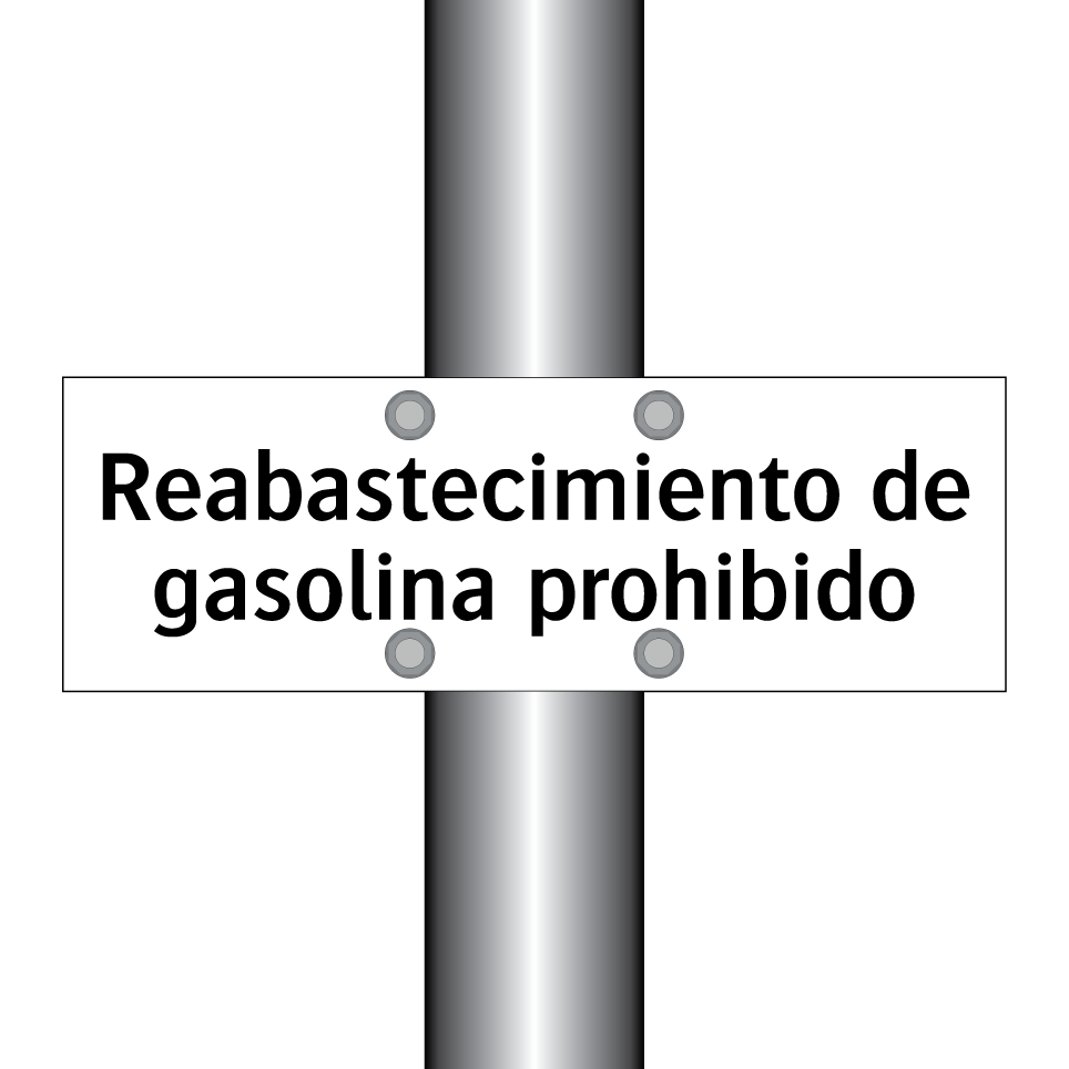 Reabastecimiento de gasolina prohibido
