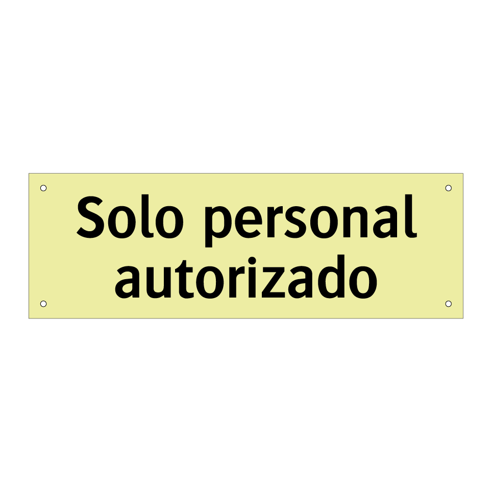 Solo personal autorizado
