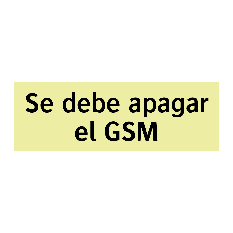 Se debe apagar el GSM