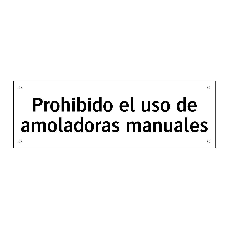 Prohibido el uso de amoladoras manuales